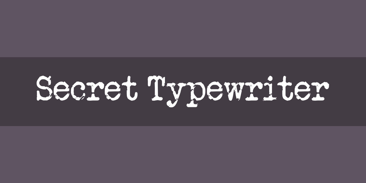 Secret Typewriter